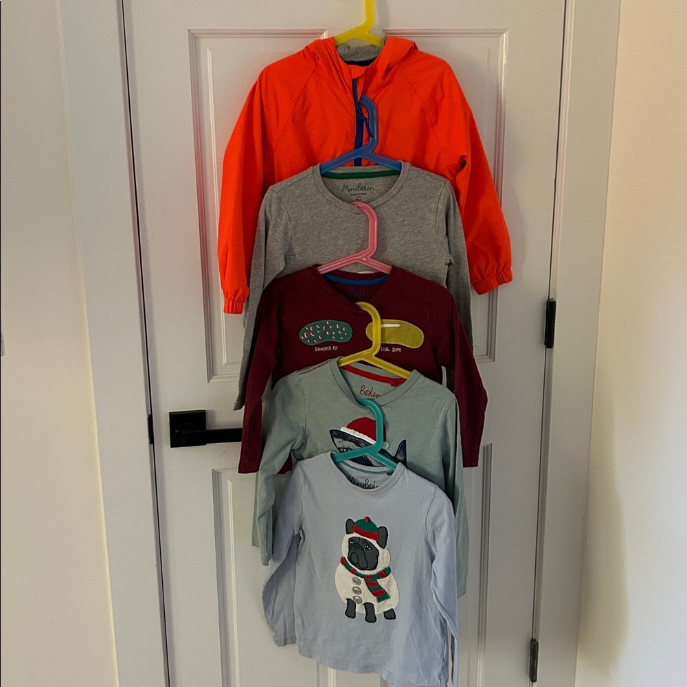 Mini Boden Boys Jacket and Long Sleeve Tees Lots 5-6 Yr